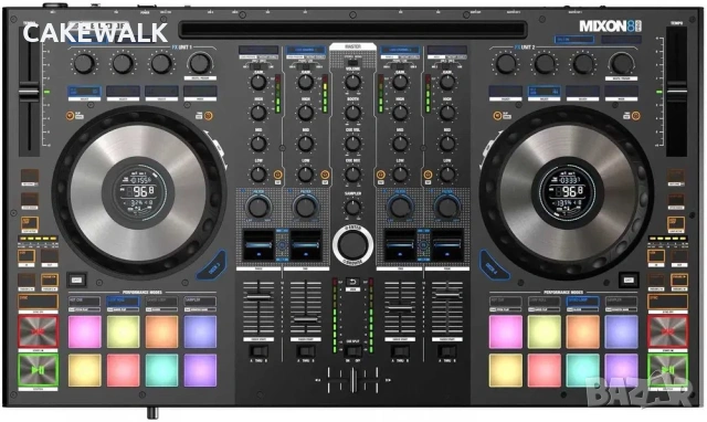 Reloop Mixon 8 Pro DJ Controller\ DJ Контролер Чисто нов със скин, снимка 3 - Ресийвъри, усилватели, смесителни пултове - 53856950