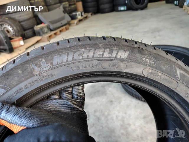2бр.летни гуми MICHELIN 215 45 17 DOT19 цена за брой, снимка 5 - Гуми и джанти - 53928271