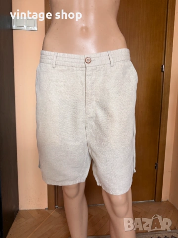 Къси мъжки панталони естествени материи (лен и памук)