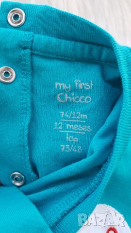 Летен ромпър Chicco 9-12 месеца, снимка 2 - Бебешки гащеризони - 46801054