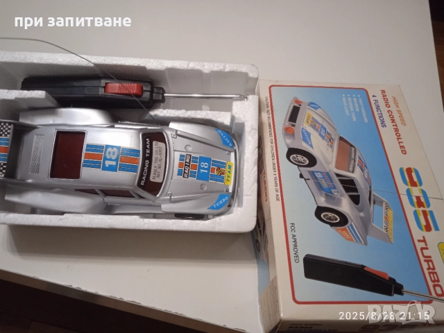 Стара играчка количка Porsche 935 turbo Radio- controlled, 1:20, работи,, снимка 2 - Колекции - 51527498