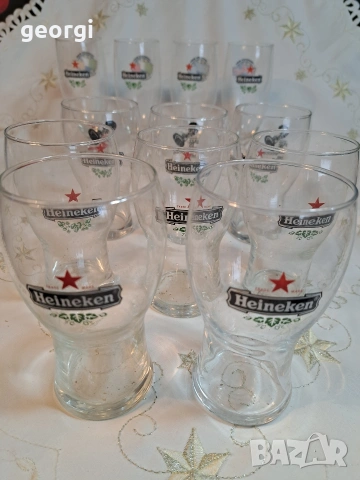 колекция чаши и халби за бира Heineken 32/5, снимка 8 - Чаши - 53219254