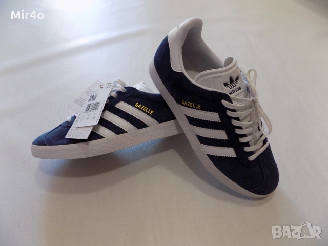 нови кецове adidas gazelle сникърси маратонки обувки мъжки дамски сини оригинални велурени номер 42