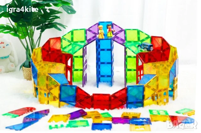 Налични нови магнитни конструктори и строители за изграждане на супер цени 80 ч. за 55лв