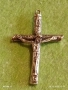 Винтидж сребърен кръст Разпятие на Исус Христос ювелирна изработка 27563, снимка 8