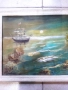 Стара Българска картина Море- Маринизъм , снимка 4