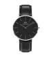 Мъжки часовник Daniel Wellington Classic Black Sheffield антиалергична стомана с черна кожена каишка, снимка 12