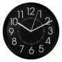 Стенен часовник Liberta, Матов, Черен, 20см, снимка 1 - Стенни часовници - 45701630