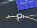 Ново Дамско Колие Swarovski Pendant Symbolic Evil Eye and Key Necklace Rose-gold tone , снимка 4