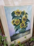 АВТОРСКИ картини с цветя( слънчогледи и макове), снимка 3