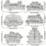 6 броя молда надпис "Happy birthday" различни модели за декорация на торта , снимка 2