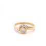 Златен дамски пръстен с диамант 4,73гр. размер:60 14кр. проба:585 модел:21204-1, снимка 1