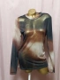 M/L Прозрачна еластична блуза в преливащи цветове , снимка 1