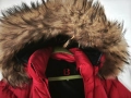 зимно яке  с гъши пух и качулка с естествен косъм , снимка 2