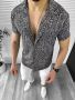 Мъжка риза с къс ръкав Аран модел 2024, снимка 1 - Ризи - 45266253