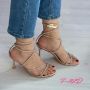 Луксозни стилни дамски сандали с елегантни бляскави елементи