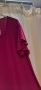 Едноцветна Дълга Макси Рокля в цвят марсала- размер 58!, снимка 5