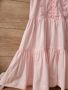 Розова рокля памучна материя , снимка 3