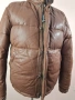 Parajumpers Goat Leather Down Jacket Size L Кожено Пухено Яке Мъжко, снимка 5