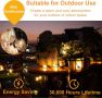 ZOTOYI 15M градински електрически лампи LED S14, водоустойчиви с 15+1 пластмасови крушки, снимка 3