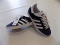 нови кецове adidas gazelle сникърси маратонки обувки мъжки дамски сини оригинални велурени номер 42, снимка 1
