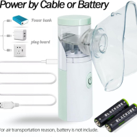 Преносим безшумен парен инхалатор за възрастни и деца - USB/захранван от батерия, снимка 5 - Други - 44940493