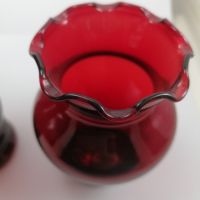 Червени вазички, Anchor Hocking⚜️, снимка 6 - Декорация за дома - 45512688