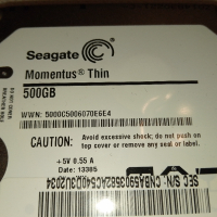 Хард диск Seagate 500GB и Рам памет 4GB CRUCIAL за Лаптоп, снимка 2 - Части за лаптопи - 45012261