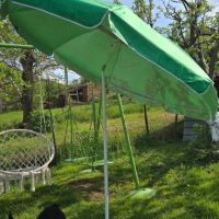 Градинански чадър с чупещо рамо и UV защита с ВЕТРОУСТОИЧИВА КЛАПА 220/220см, снимка 6 - Градински мебели, декорация  - 45682421