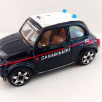 Fiat 500 Police Carabinieri Bburago 1:43, снимка 2 - Колекции - 41684639