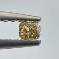 Естествен диамант 0.14ct. - SI1/Natural Fancy Yellowish Brown, снимка 1 - Други - 45158597