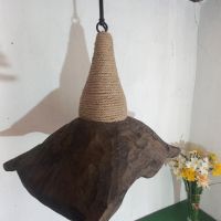 Ръчно изработена винтидж дизайнерска дървена лампа "КОШЕР" 240 лв., снимка 2 - Декорация за дома - 45280917