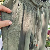 масленозелен панталон,летен- 38 размер, снимка 12 - Панталони - 45491777