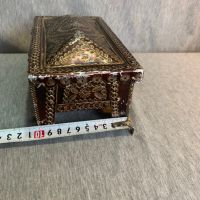 Стара българска кутия за бижута алуминиева  , снимка 5 - Други ценни предмети - 45566156