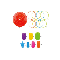 Игра за умения, Цветна кула, с 8 пръстена, снимка 2 - Образователни игри - 44972239
