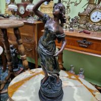 Уникална антикварна колекционерска френска фигура статуетка , снимка 5 - Статуетки - 45825940