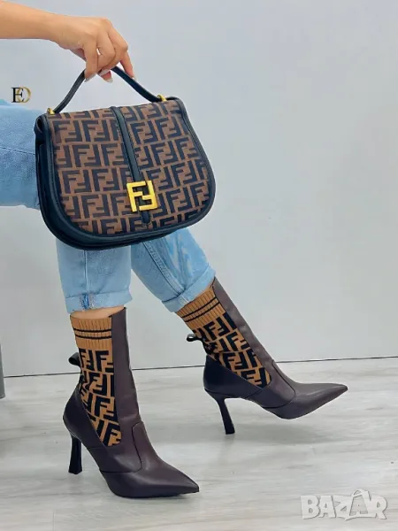 дамски боти и чанта fendi , снимка 1