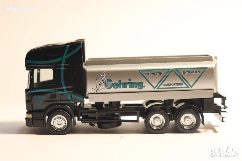 HERPA H0 1/87 SCANIA КАМИОН МОДЕЛ ЦИСТЕРНА , снимка 1