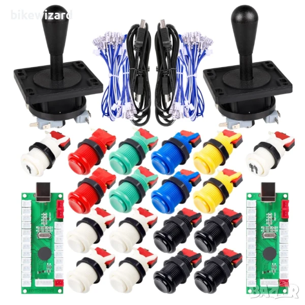 Аркадна игра „Направи си сам“ част за Mame USB шкаф 2x USB енкодер с нулево забавяне НОВО, снимка 1