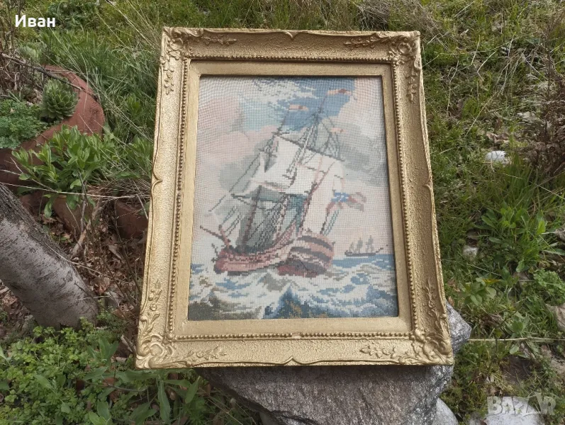 Гоблен Малката фрегата / Фрегата в щурм , снимка 1