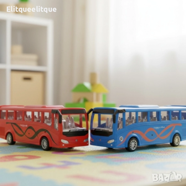 Истински автобус в мини вариант – радост за всяко дете Inertia Luxury Bus, снимка 1