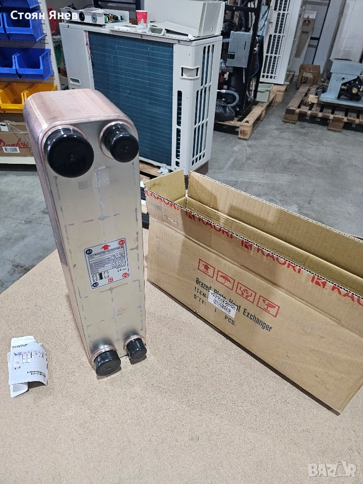 Пластинчат топлообменник Kaori K105S-48CTX - 48 пластини на R410, снимка 1