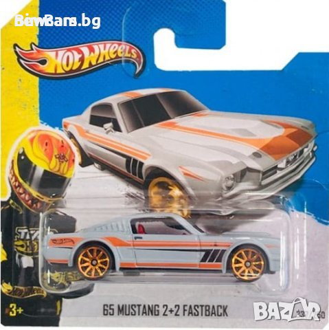 Колекционерска количка 65 Mustang 2+2 Fastback Hot Wheels, снимка 1