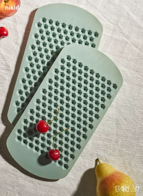 Малки капси пчелна пита килийки пирамиди силиконов молд форма фондан шоколад гипс , снимка 1