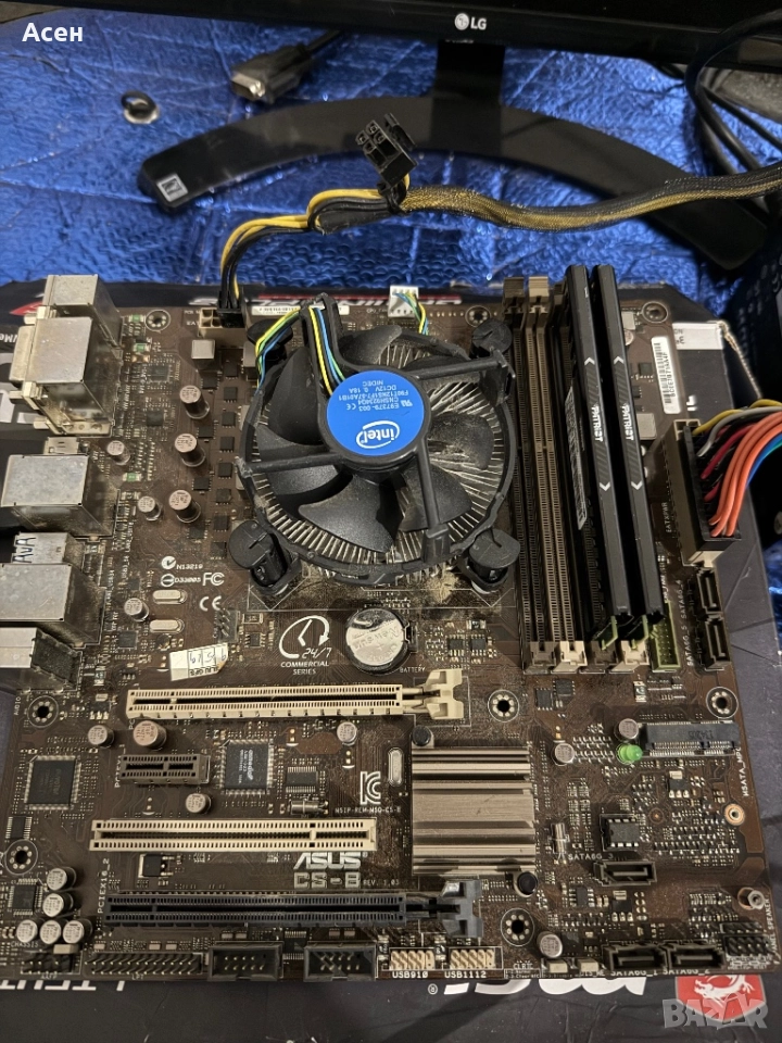  Дънна платка ASUS CS-B, LGA 1150 И процесор Intel Core i5-4590S 4-Core 3GHz LGA1150 И ram 16 gb, снимка 1