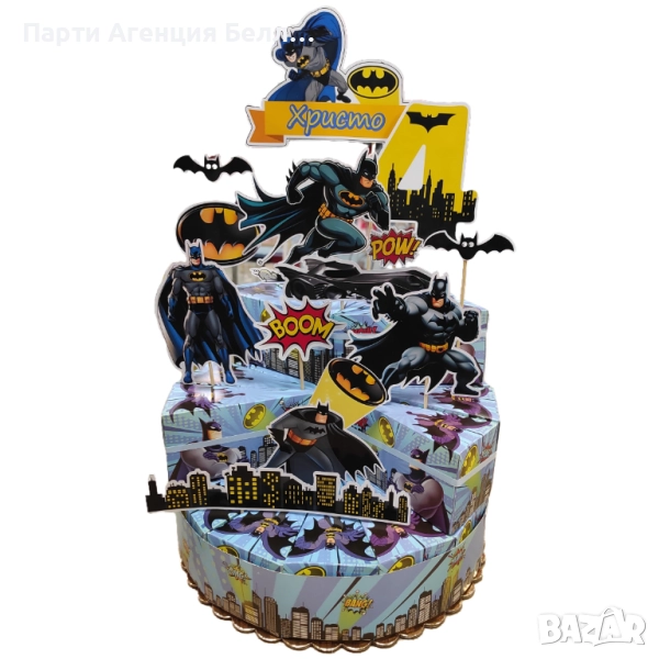 Картонени торти Батман Batman, снимка 1