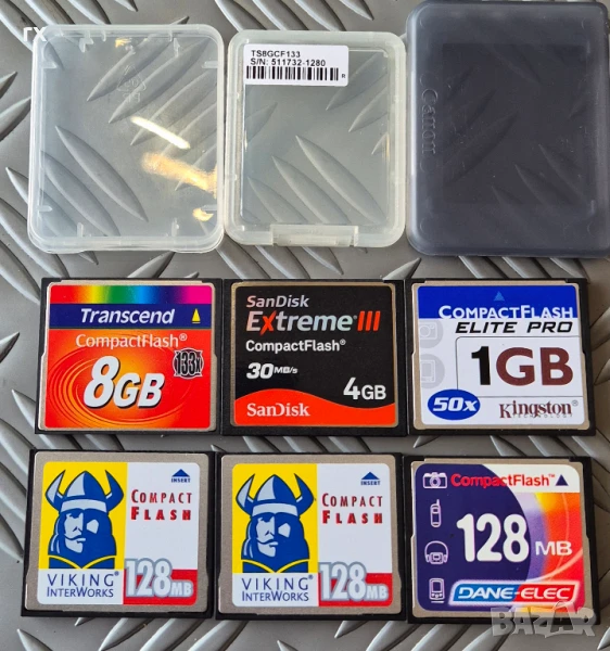 128mb, 4gb Compact flash CF , Smart Media 128мб, SD карти, снимка 1