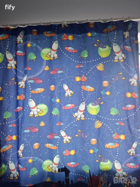 Детски пердета 'Космос', снимка 1