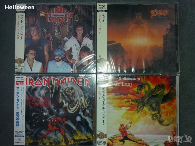 Iron Maiden,Dio,Night Ranger,Malmsteen-Japan Discs, снимка 1