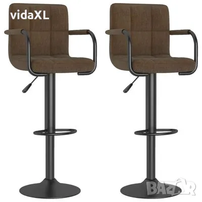 vidaXL Бар табуретки, 2 бр, кафяви(SKU:334638, снимка 1